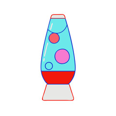lava lamp vector icon, national retro day vector illustration - simple illustration of lava lamp perfect for logos, and national retro day vector-themed designs.