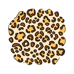 leopard print vector icon, national retro day vector illustration - simple illustration of leopard print perfect for logos, and national retro day vector-themed designs.