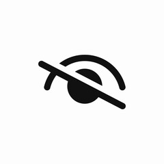 hide invisible privacy icon vector sign