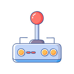 old school joystick vector icon, national retro day vector illustration - simple illustration of old school joystick perfect for logos, and national retro day vector-themed designs.