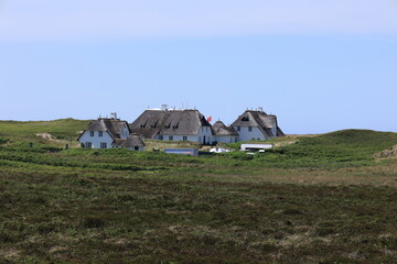 Blick auf die Küstenlandschaft bei Kampen auf der Nordfriesischen Insel Sylt	