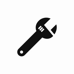 wrench repair tool service icon vector sign