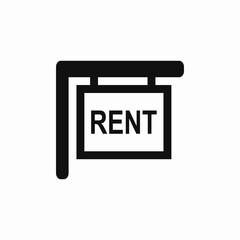 rent property lease icon vector sign