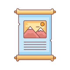 vintage poster vector icon, national retro day vector illustration - simple illustration of vintage poster perfect for logos, and national retro day vector-themed designs.