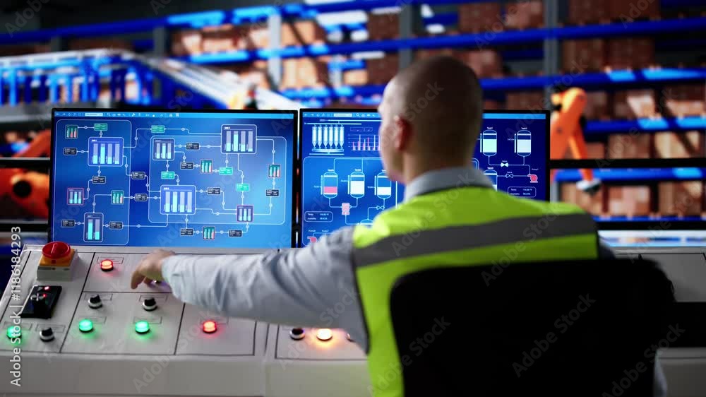 Poster warehouse management on computer