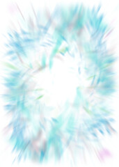 An abstract transparent iridescent color blur design element.