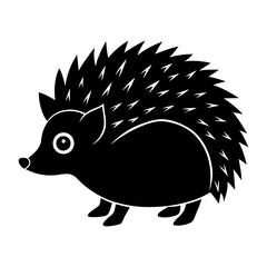 Hedgehog Silhouette vector illustration
