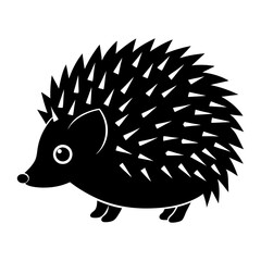 Hedgehog Silhouette vector illustration