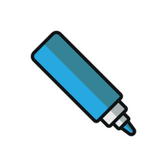 Marker icon featuring a sleek and vibrant style, ideal for adding a touch of color to crafting, office, or stationery-themed projects