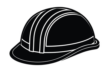 Labor helmet vector art icon silhouette.eps