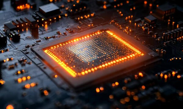 Ai generate concept. Artificial Intelligence Content Generator tool. Computer chip processor technology for AI assistant to graphic design, translate language, chat bot, generate images, write code