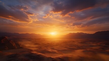 Majestic Sunset Serenity: Breathtaking Alpine Landscape