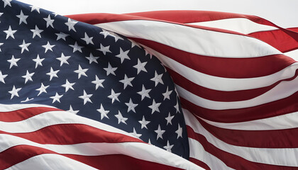Fototapeta premium American flag pattern flying. Happy independence day 4th of July background. 