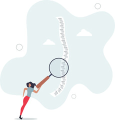 Paying bills, cost and expense analysis for business or personal finance concept.flat characters.