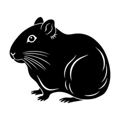 Hamster Silhouette vector illustration