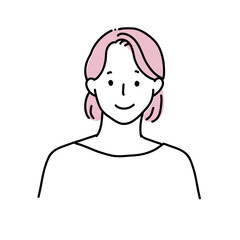 微笑んでいる女性