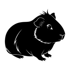 Guinea Pig Silhouette vector illustration
