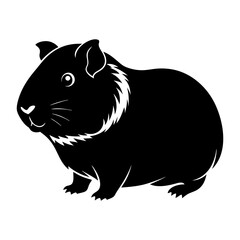 Guinea Pig Silhouette vector illustration