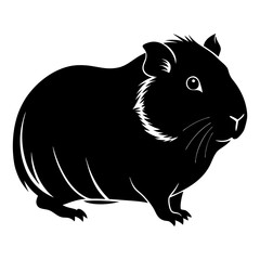 Guinea Pig Silhouette vector illustration