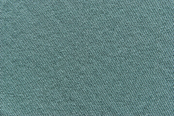 Green cotton twill fabric texture as background