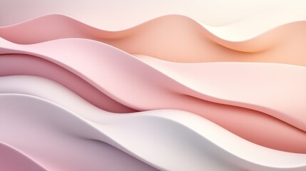 Obraz premium Pastel Gradient with Subtle Curves and Smooth Texture. Minimal silk background