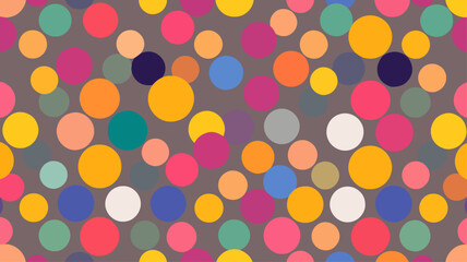 Seamless pattern with colorful circles