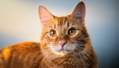 orange tabby cat, AI generated