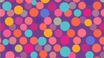 Seamless pattern with colorful circles