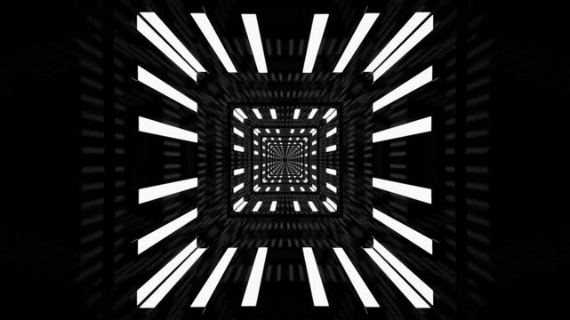 Abstract Tunnel Background Loop - Digital 3d Animation 