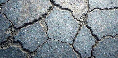 Obraz premium Weathered granite surface with subtle gray cracks, erosion, stone, gray