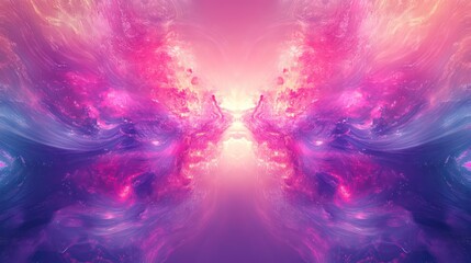Fototapeta premium High-Energy Bright Pink and Purple Gradient with Vibrant Glowing Accents