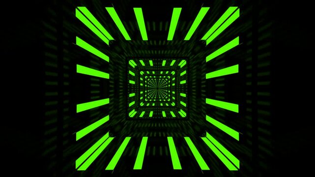 Abstract Tunnel Background Loop - Digital 3d Animation 