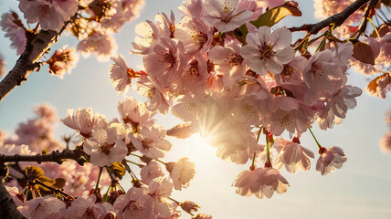 Cherry Blossoms &ndash; Spring Bloom &ndash; Sunlight Through Petals