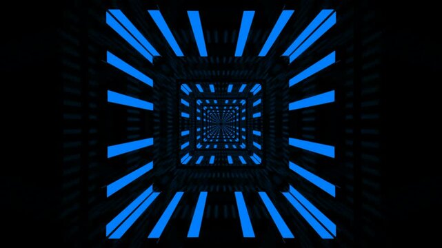 Abstract Tunnel Background Loop - Digital 3d Animation 