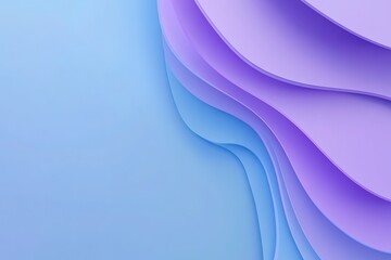 Obraz premium Abstract Pastel Layers Background with Smooth Curves