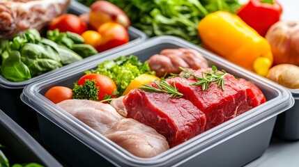 Fresh Ingredients for Healthy Cooking and Meal Preparation