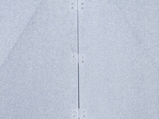 Detail of angular metal wall