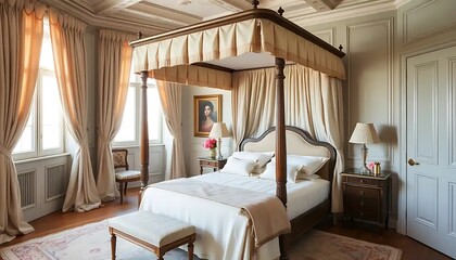 Elegant Four Poster Bed in a Luxurious Bedroom