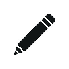 Pencil icon with a playful and colorful look, perfect for adding charm to school, hobby, or illustration-themed design