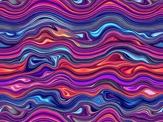 3D Wave Liquid shape colour