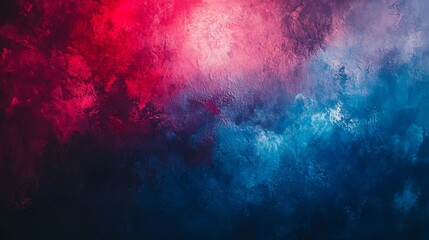Fototapeta premium Gradient blend of blue and red shades creates a modern abstract background