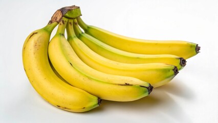 Banana bunch on white