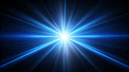 Fototapeta premium 青い閃光のイメージ背景