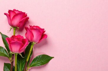 Obraz premium Valentine's Day Background With Hearts and Flowers.