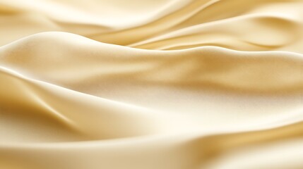 Naklejka premium Creamy Beige Silk Fabric Draped Softly