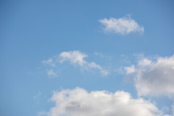 Light Clouds on Blue Sky - Peaceful Sky with Cloudy and Clear Weather