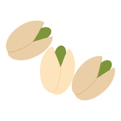 Some Roasted Pistachio nuts illustration