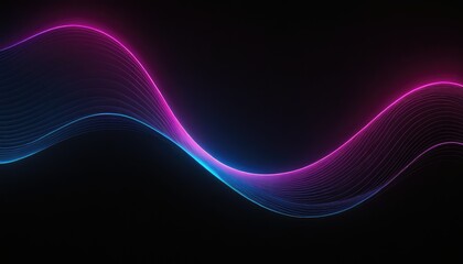 Fototapeta premium Colorful smooth flowing neon wave background 9