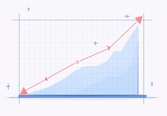 Economic Indicator Icon. Market Growth Symbol. Financial Uptrend Sign