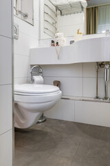 Modern Bathroom with Shower and Toilet